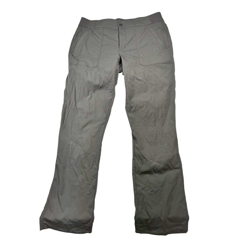 Athleta Trekkie Hike Pant Womens14 Gray/green Nylon Spandex‎ Outdoor Adventure
